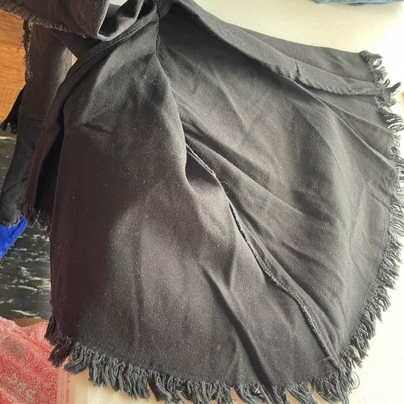 Articles of society blackish gray denim flare split crop jeans size 23 - Picture 3 of 7